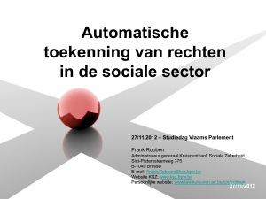 Automatische toekenning van rechten in de sociale sector