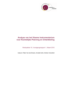 Analyse van het Vlaams Instrumentarium voor Ruimtelijke Planning