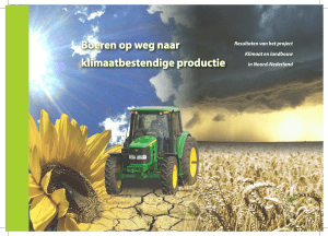 Boeren op weg naar klimaatbestendige productie