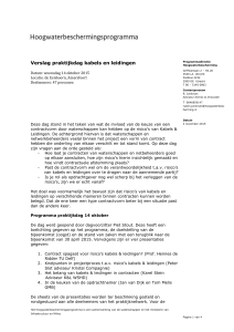 Programmadirectie Hoogwaterbescherming Griffioenlaan 2 – H4.26