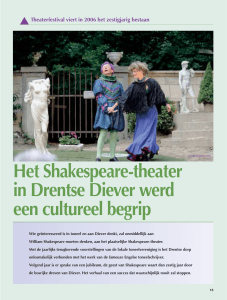 Het Shakespeare-theater in Drentse Diever werd een cultureel begrip