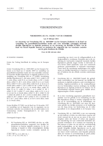 Verordening (EU) nr. 142/2011 van de Commissie van 25 februari