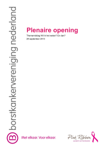 Plenaire opening