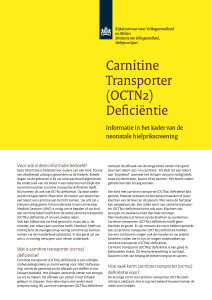 Carnitine transporter (OCTN2) deficiëntie