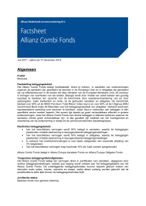 Factsheet Allianz Aandelen Fonds