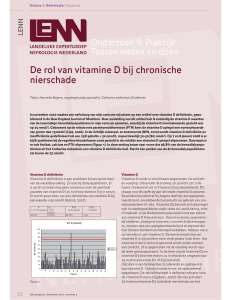 De rol van vitamine D bij chronische nierschade