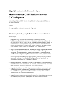 Model GEU – Beeldrecht ckv - Nederlands Uitgeversverbond
