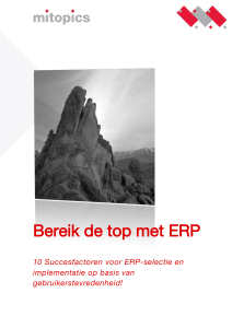 Bereik de top met ERP
