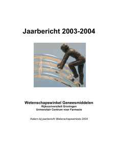 Jaarbericht 2003-2004 - Rijksuniversiteit Groningen