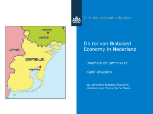 De rol van Biobased Economy in Nederland