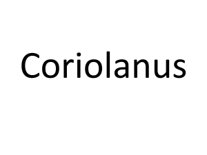 Instructie hoorspel Coriolanus
