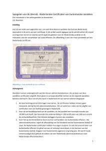 Spiegelen van de Wereld - Nederlandse Certificaten van