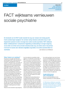 FACT wijkteams vernieuwen sociale psychiatrie