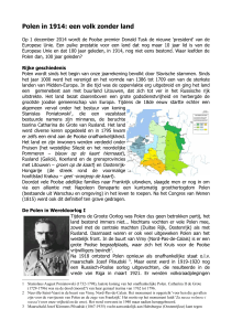 Polen in 1914: een volk zonder land
