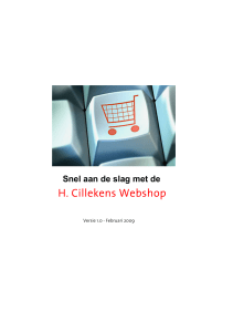 Help - H. Cillekens BV :: Commerce Server