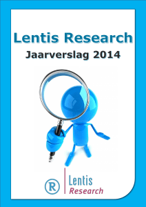 Jaarverslag Lentis Research 2014 1