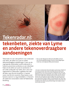 Tekenradar.nl: tekenbeten, ziekte van Lyme en andere