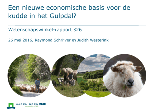 Een nieuwe economische basis voor de kudde in het Gulpdal?