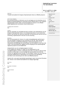 Tweede kwartaalbericht Integraal Afsprakenkader Almere en