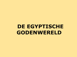 3. Belangrijkste Egyptische goden?