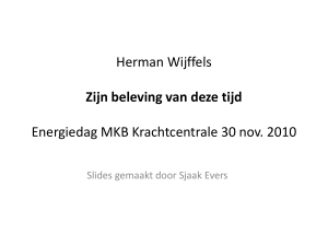 Herman Wijffels Zijn beleving van deze tijd Energiedag MKB