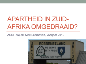 Apartheid in zuid-afrika omgedraaid?