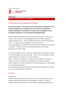 NJB special over gaswinning Groningen