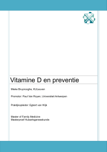 Vitamine D en preventie