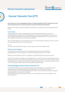 Glucose Tolerantie Test (GTT)