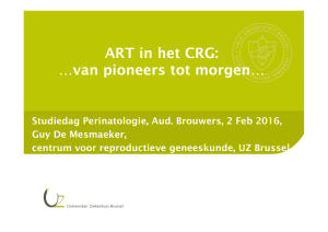 ART in het CRG - Universitair Ziekenhuis Brussel