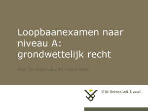 Opleiding loopbaanexamen Vlaamse ambtenaren