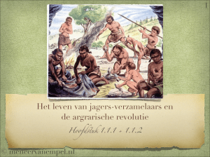 20130904 jagers-verzamelaars en de agrarische revolutie havo 4