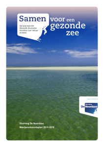 Beleidsplan Stichting De Noordzee 2015