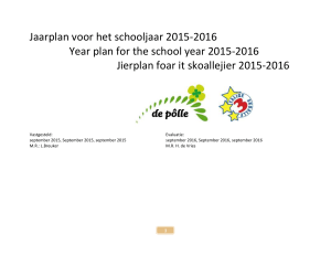 Schooljaarplan verslag 2015-2016 -Doelen smart