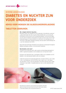 Diabetes en nuchter zijn voor onDerzoek