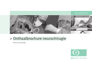 2012-A5 brochure Neurochirurgie onthaalbrochure - AZ Sint