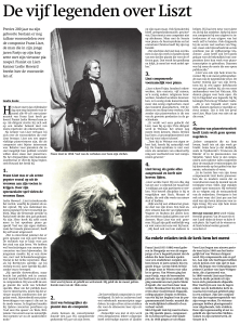 De vijf legenden over Liszt