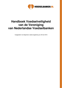 Handboek Voedselveiligheid van de Vereniging van Nederlandse
