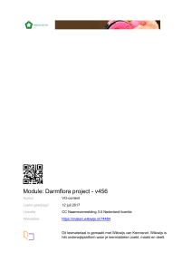 Module: Darmflora project - v456 | PDF-versie