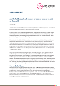 persbericht - Jan De Nul Group