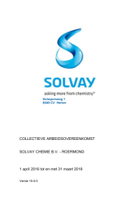 gemarkeerde cao Solvay Chemie 2016 - 2018
