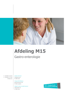Afdeling M15 - Gastro-enterologie - Ziekenhuis Oost