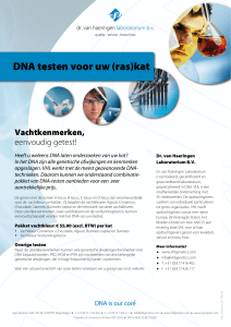 DNA testen voor uw (ras)kat