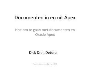 Documenten in en uit Apex
