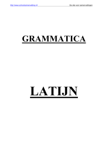 Grammatica Latijn