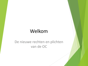 Welkom - Opleidingscommissies