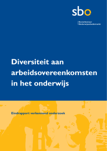 Diversiteit aan arbeidsovereenkomsten in het onderwijs