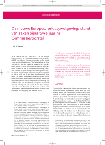De nieuwe Europese privacywetgeving: stand van zaken bijna