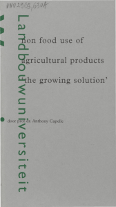 ""non food use of agricultural products ^the growing solution`