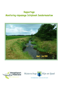 Rapportage monitoring vispassage Sandermanstuw Schipbeek